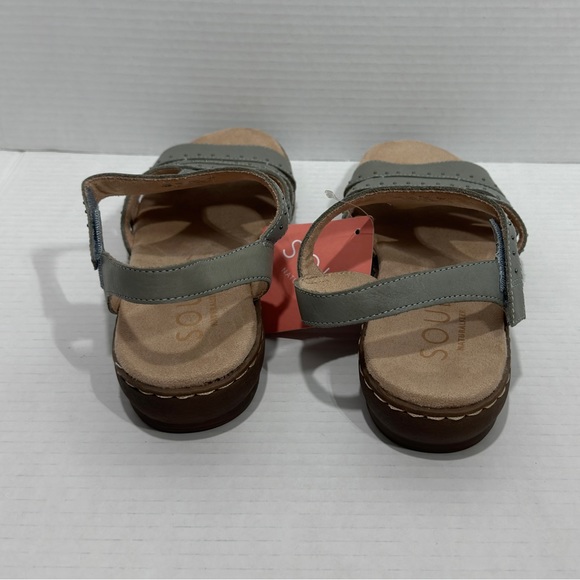 NWT SOUL Naturalizer Womens Beacon  Slingback Sandals  Gray Sage size 10 USA - Picture 5 of 11